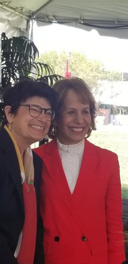 Dr. Carolyn Meltzer and Dr. Carol L. Folt - Picture from USC KSOM Dean Carolyn Meltzer's Installation held on 4/21/2022
