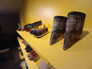 Asian shoes art exhibit