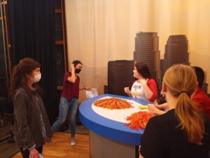 Program Director Kathleen Dowdey on set