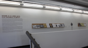Various artwork on wall