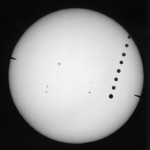 Composite of Venus transit