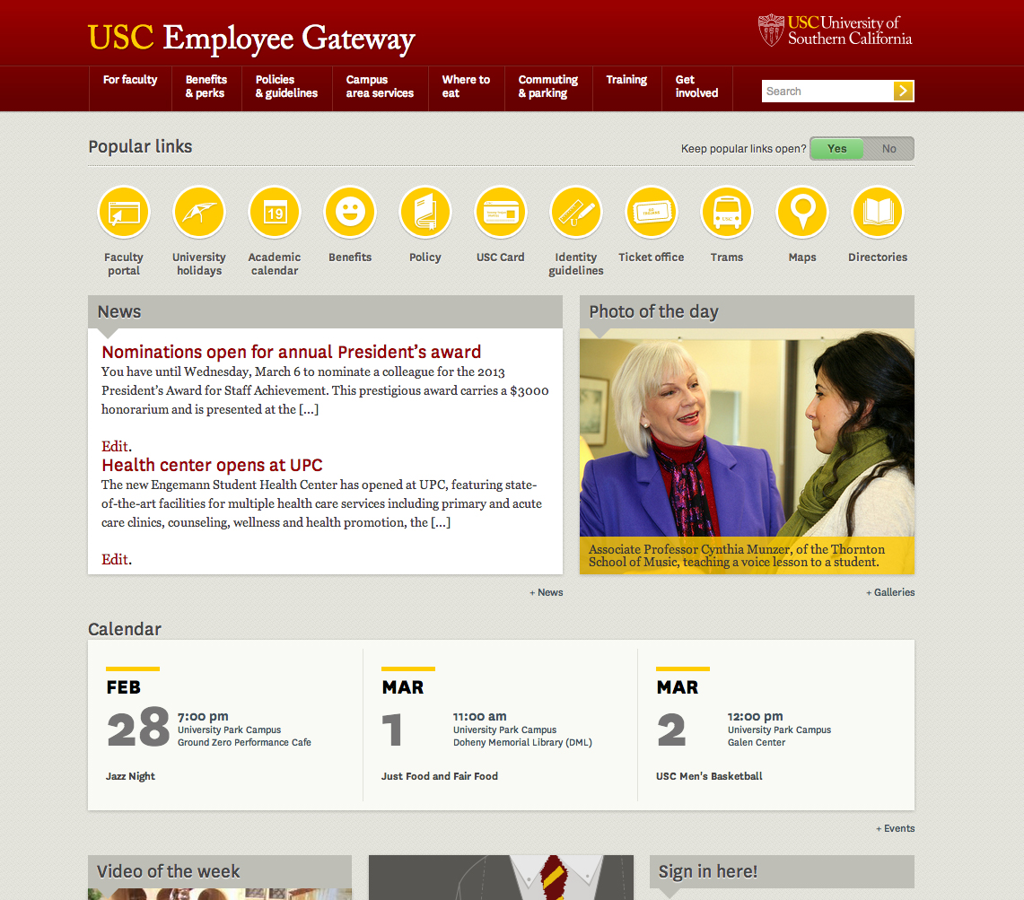 A new gateway launched for USC faculty and staff USC News