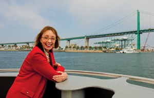 An environmental engineer, marine biologist and accomplished scuba diver, Knatz brought a fresh perspective to her duties as port director. (Photo/John Livzey)