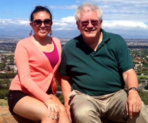 Anneleise Azúa and her mentor George Sanchez