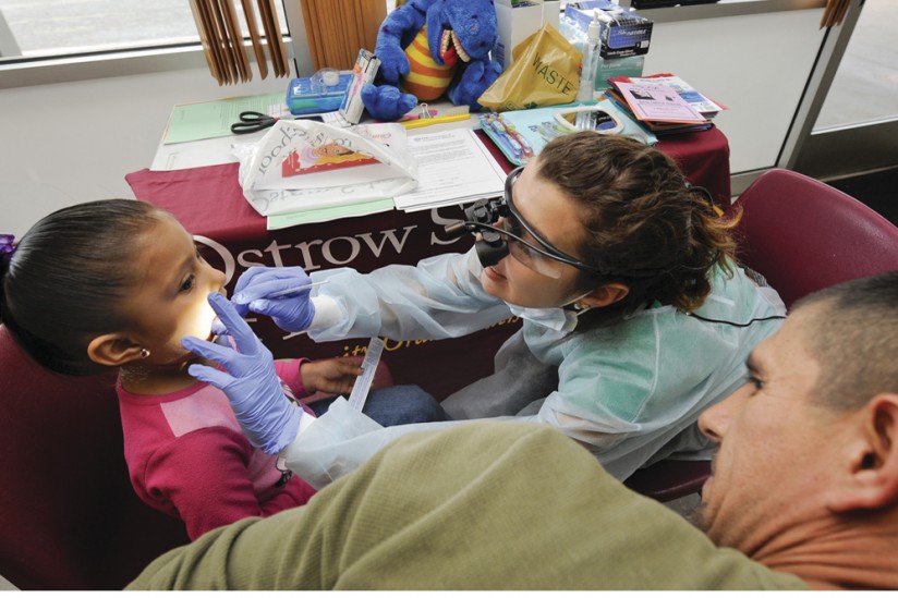 Vanessa Beer with young patient