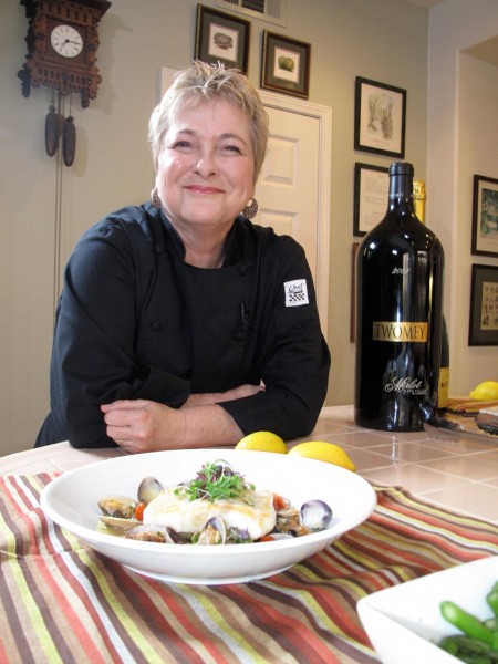 Cathy Thomas in her kitchen