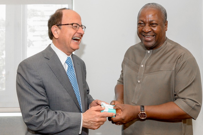 C. L. Max Nikias and John Dramani Mahama