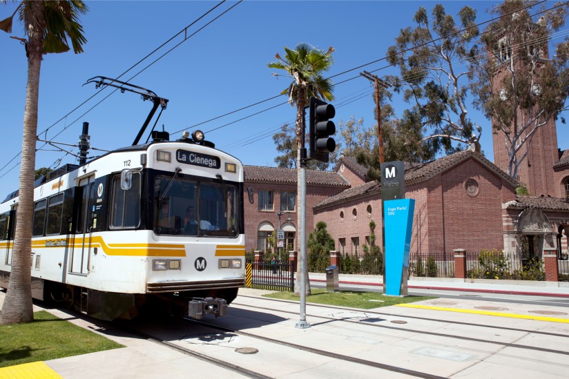 Metro Line south of USC campus