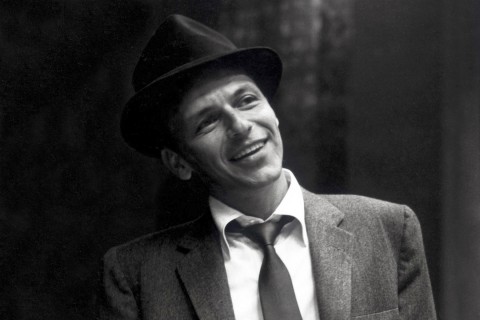 Frank Sinatra in recording studio