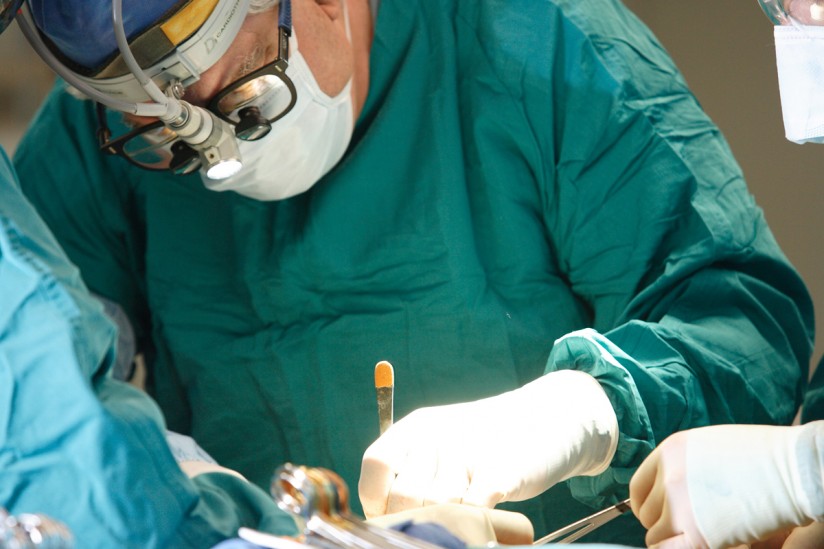 surgeon at work