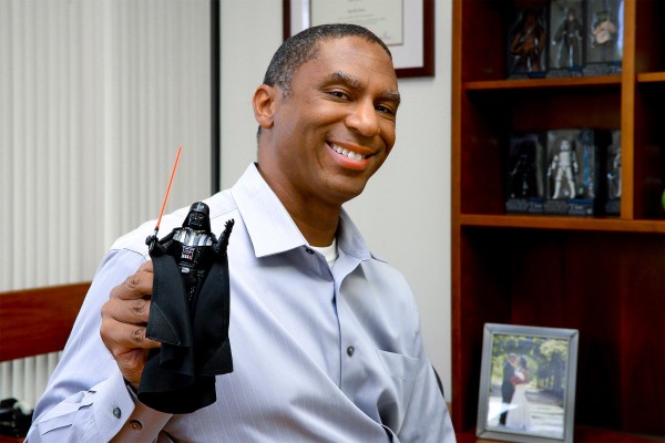 Kyle Jones and Darth Vader