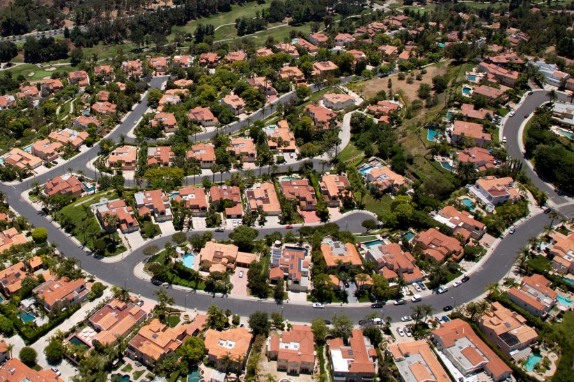tract housing, homes, residential, pollution