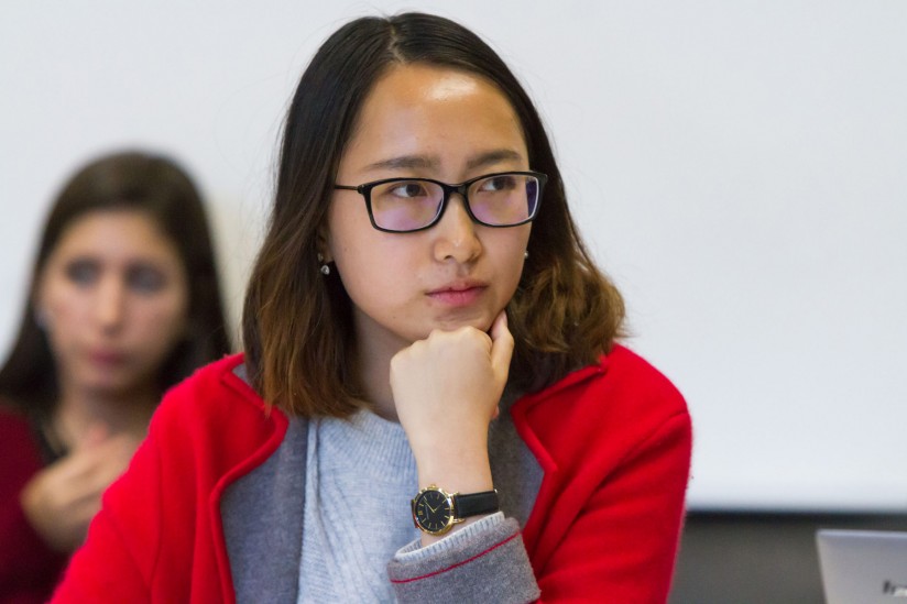 Students taking notes
