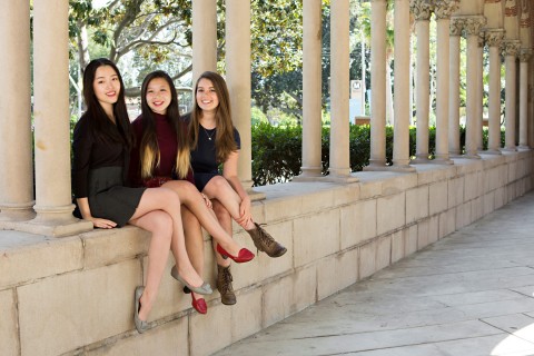 Amber Huang, Lovina Lim and Olivia Spivey portrait
