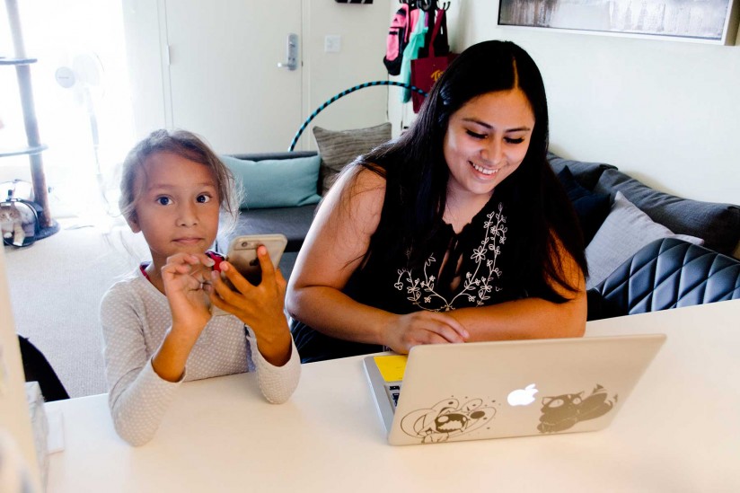 Lucero and daughter Aurora