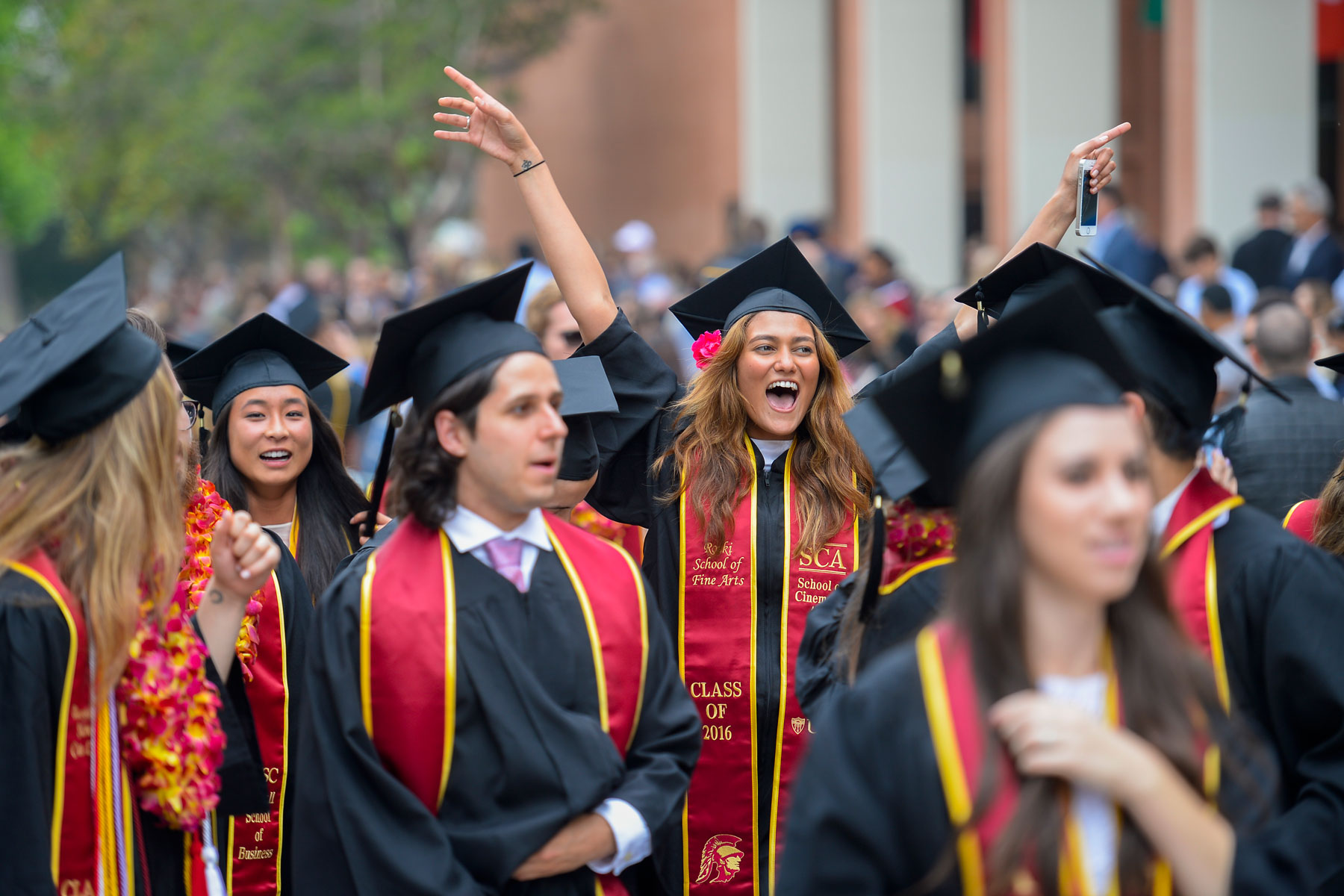 grads at commencement