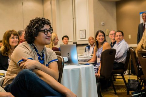 participants listening during CUE event