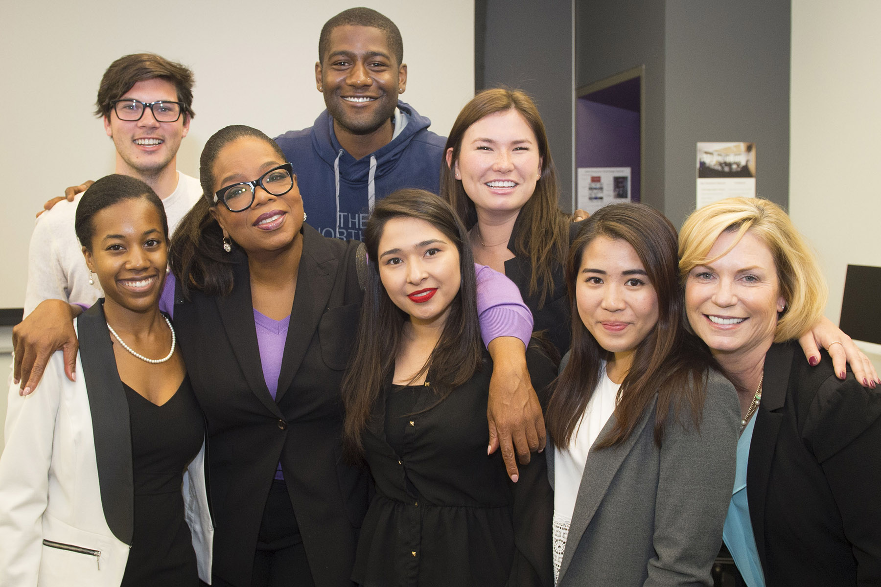 Oprah Winfrey with Annenberg students