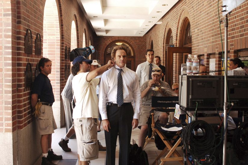 Bradley Whitford on USC campus shooting west wing