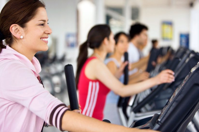 Latina breast cancer survivors: Photo of women exercising