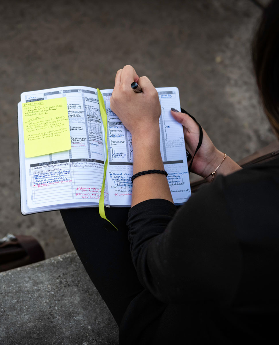 USC Mork Family Scholar Jacqueline Martinez’s detailed planner