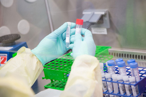 Scientists at the Molecular Pathology Laboratory at Keck Medicine of USC