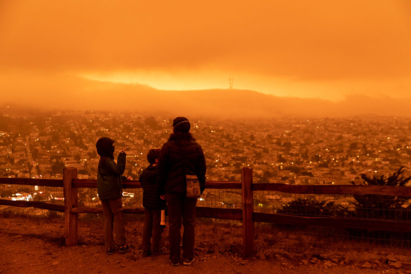 West Coast wildfires air quality California