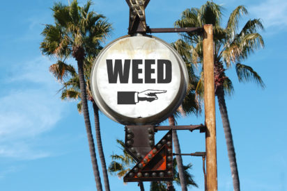 Weed sign