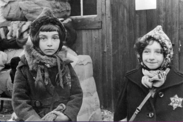 Two young Jewish girls awaiting deportation