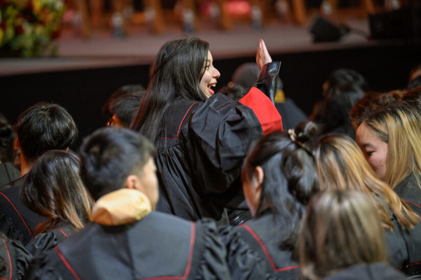 USC new student convocation: Students in academic robes